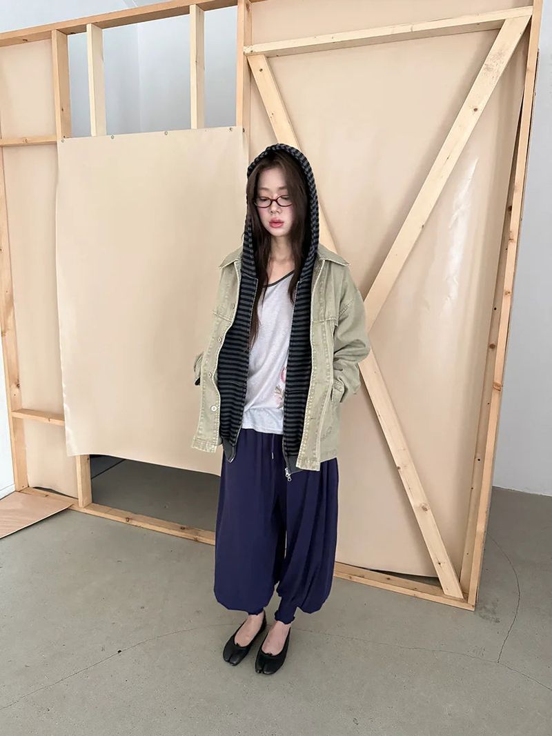 vintage washing work jacket