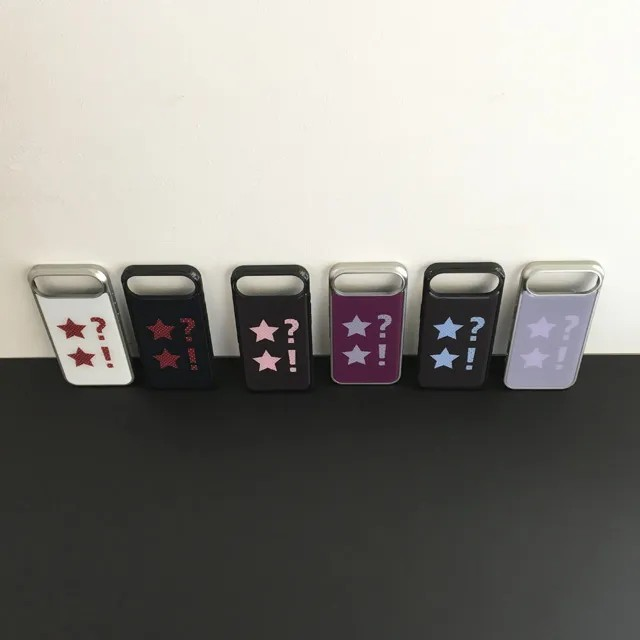 Dot Star pink deep dark brown Epoxy Bumper Case
