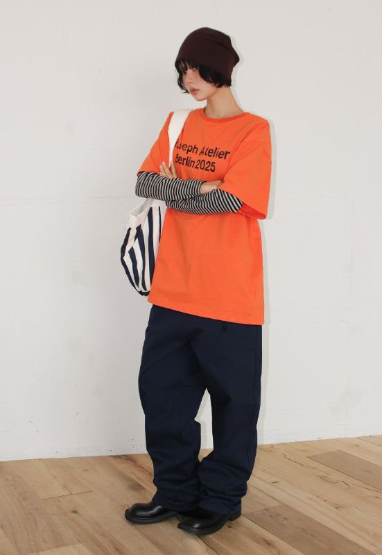BARREL WIDE COTTON PANTS