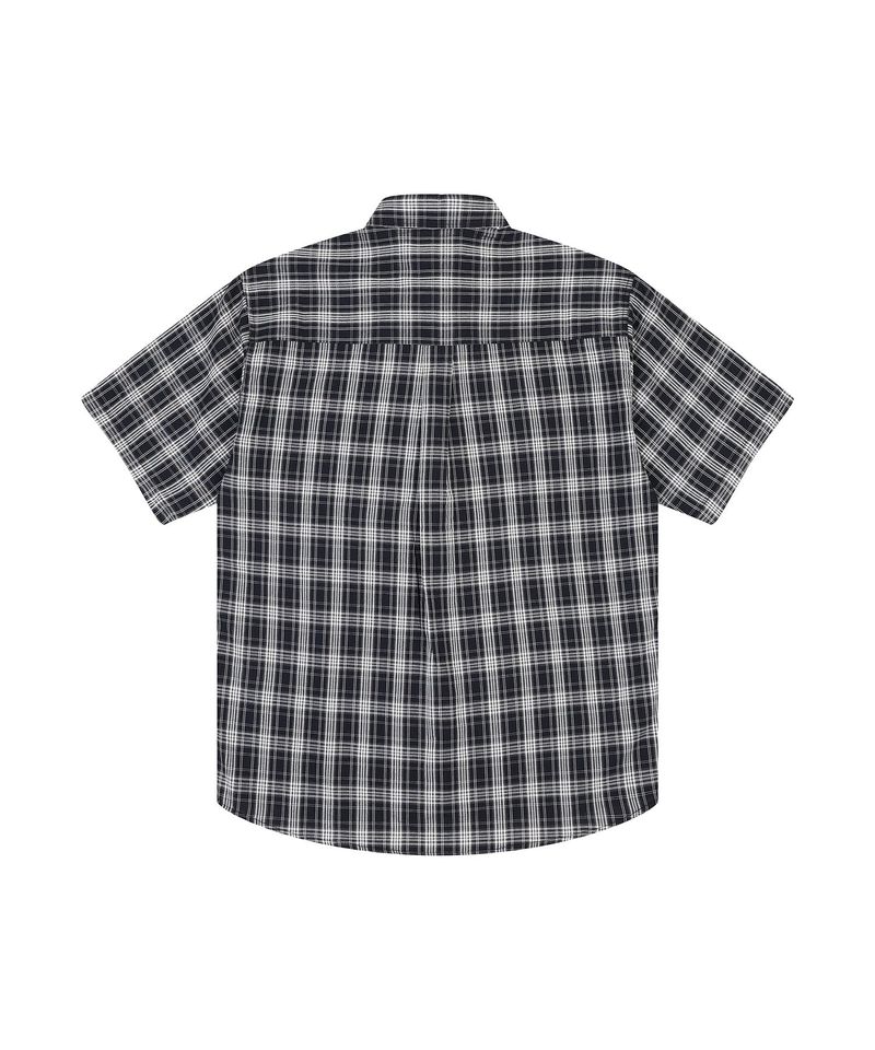 marina check half shirts navy