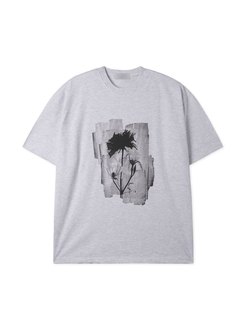 Rose Square Printing Short Sleeve T 2C