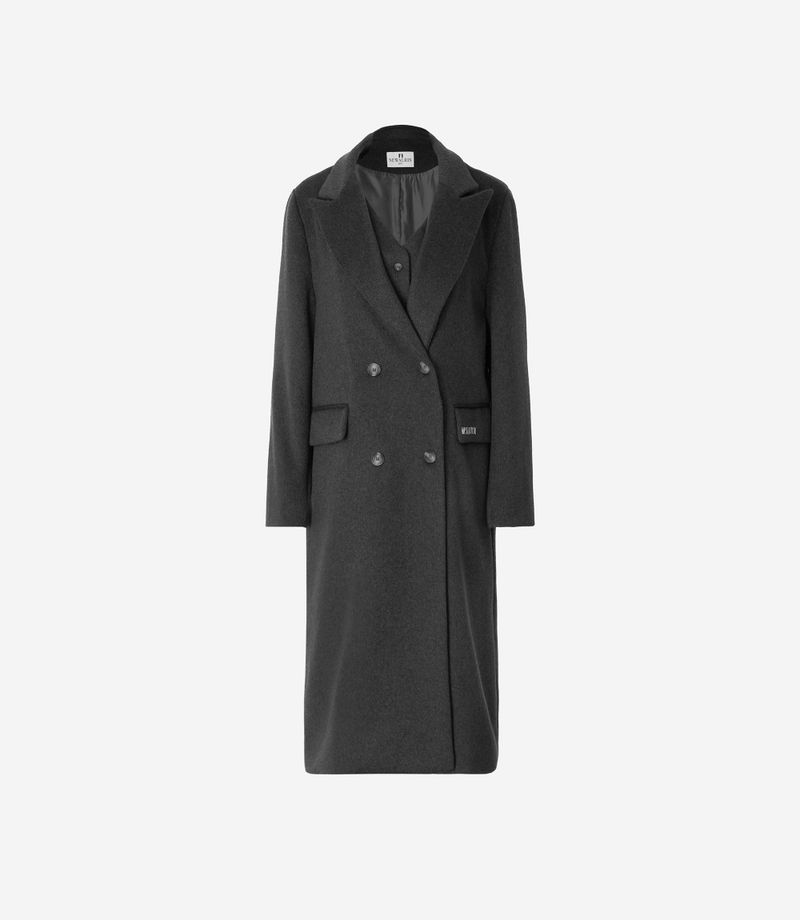NEWALRIN Classic Long Wool Coat & Vest Set