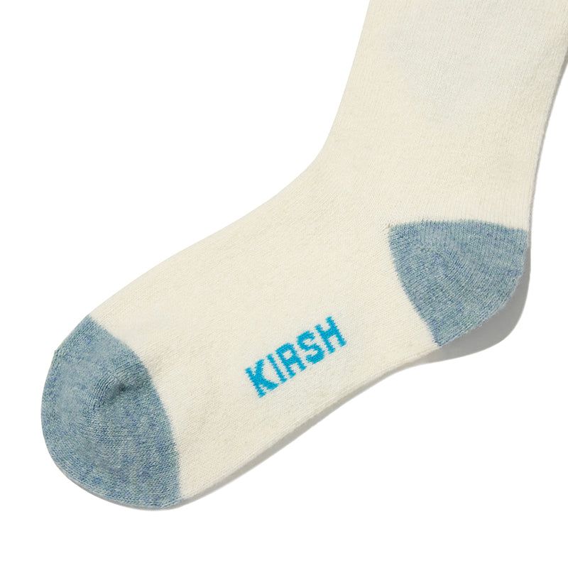 WITTY BUNNY FACE WOOL SOCKS [LIGHT BLUE]
