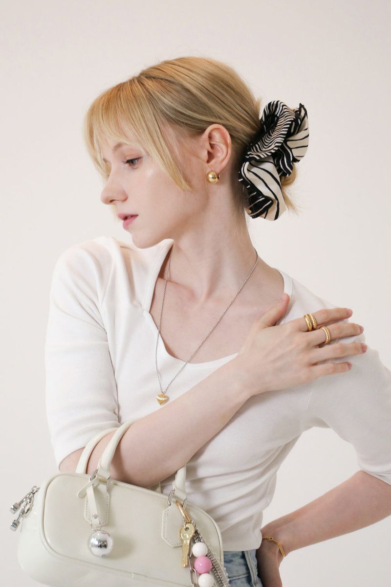 heart shell silver925 necklace natural SV