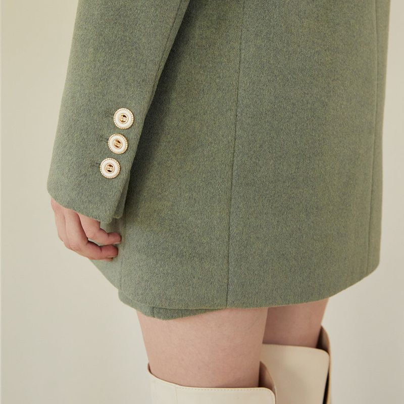 GOLD BUTTON POINT JAKET (EMERALD GREEN)