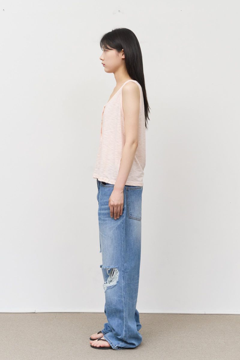 (W) Lodge Button Sleevless