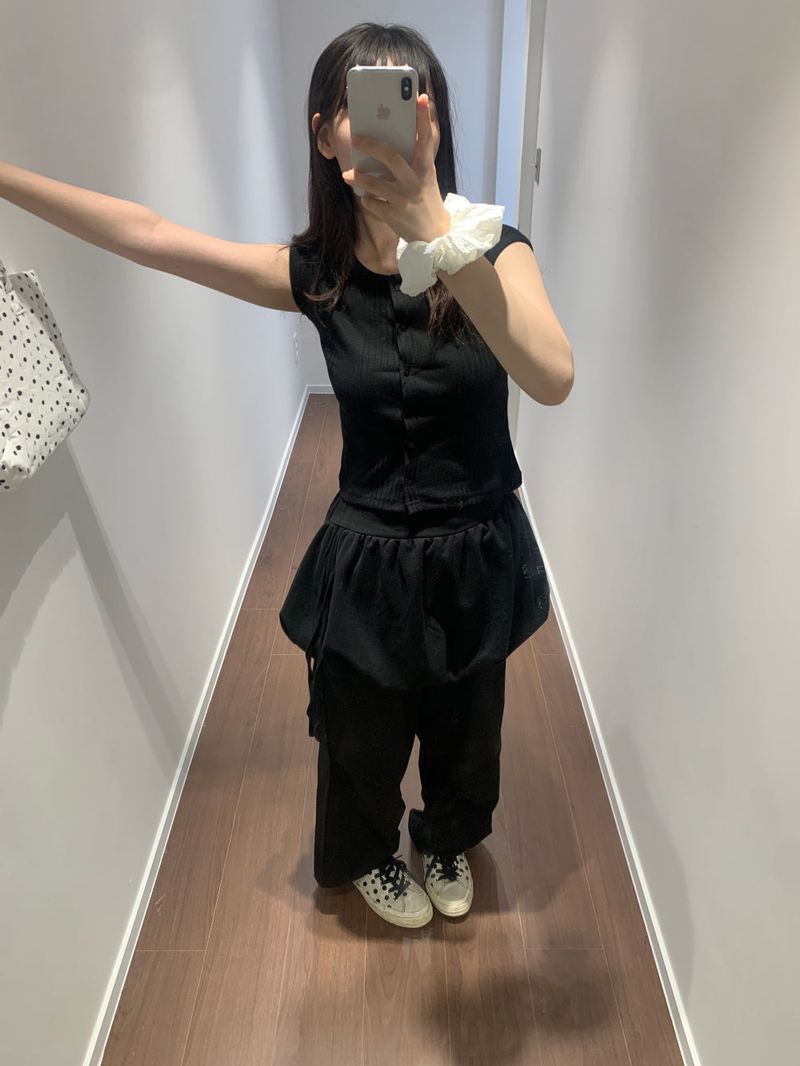 Coco shirring pumpkin skirt  (2color)