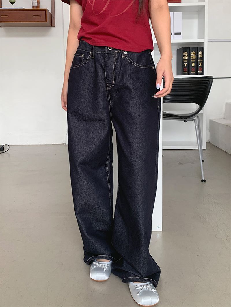NONFADE BIJO WIDE JEANS (2COLOR)