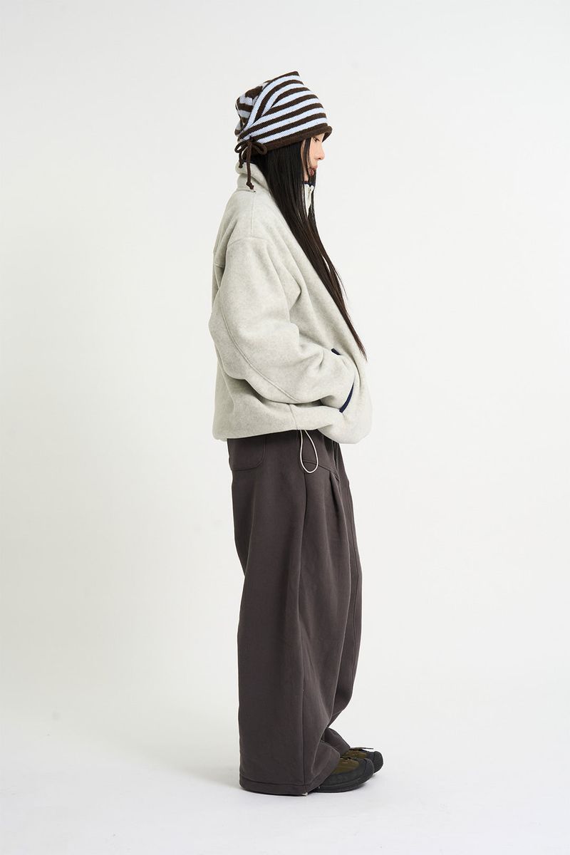 Naid fleece zip-up jumper