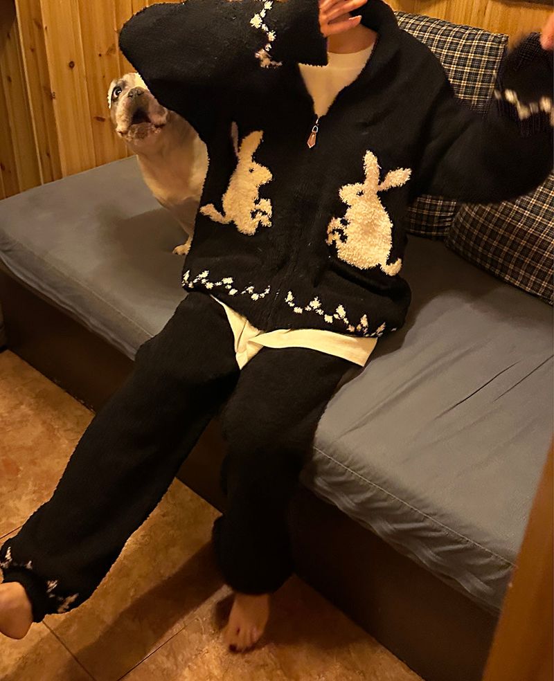 Rabbit sleeping pajamas home wear