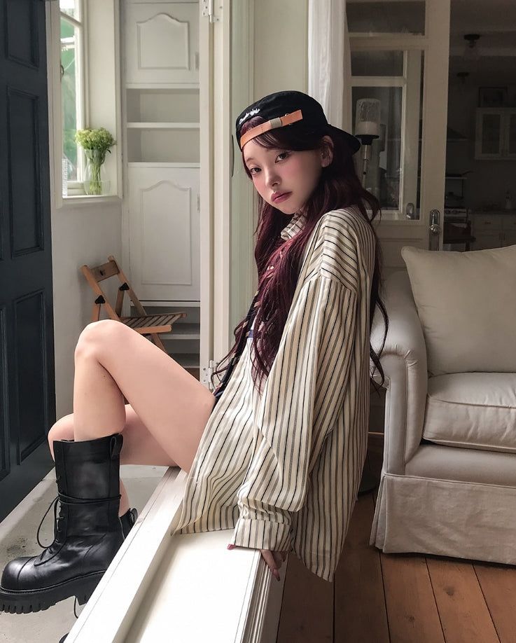 Multi-pattern leather strap pillbox ballcap