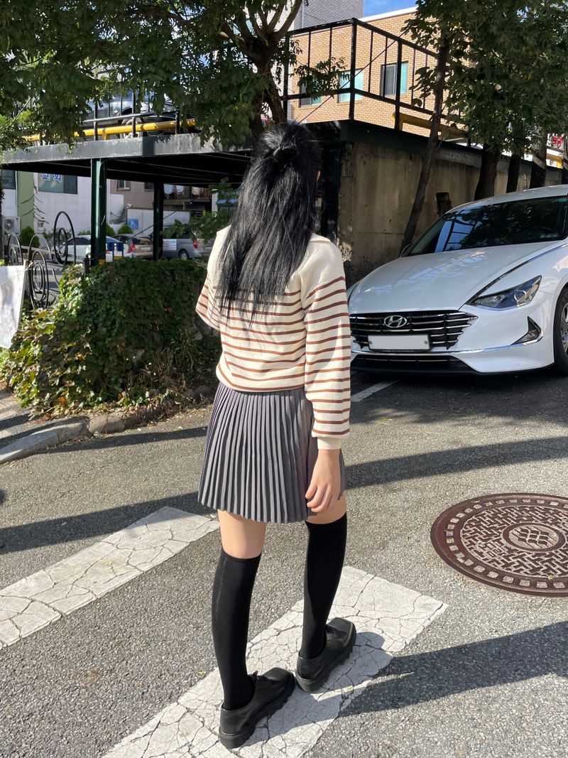 ソフィアカラーストライプニット
