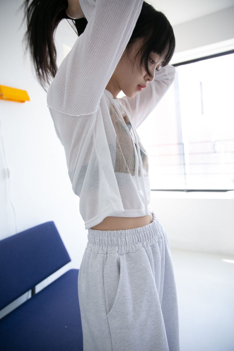 printing golgi sleeve hood top(3colors)