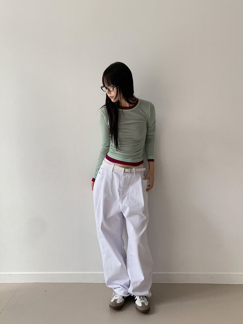 COTTON PINTUCK JEANS (2C)