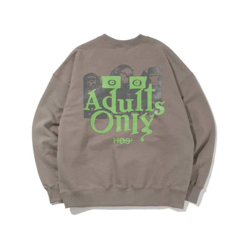 HDS（ハイデフィニションソウル）の「AO CREWNECK - WARM GREY（Tops）」