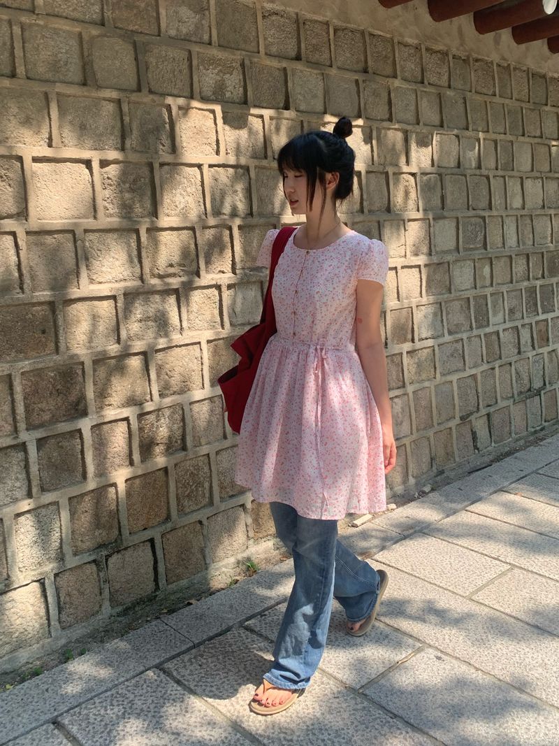  [made by fling] picnic flower mini one-piece