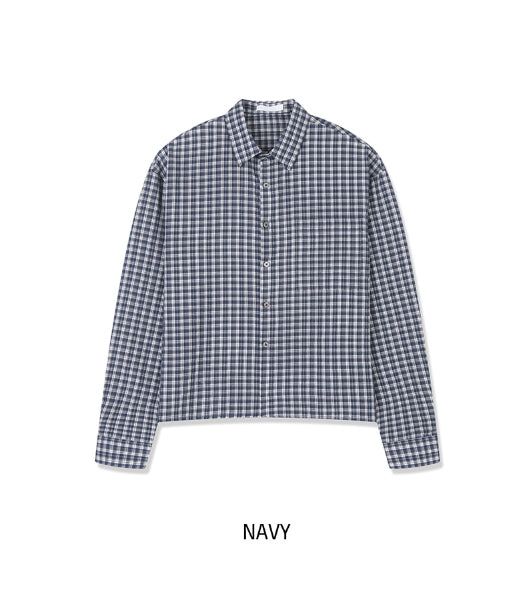Mog Crop Check Shirt