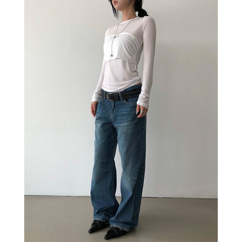 Flare Low-rise Pants