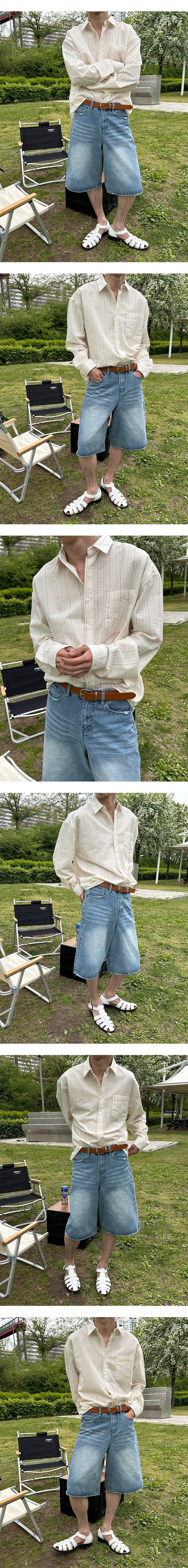 [S/S] Damage bermuda denim pants(2color)