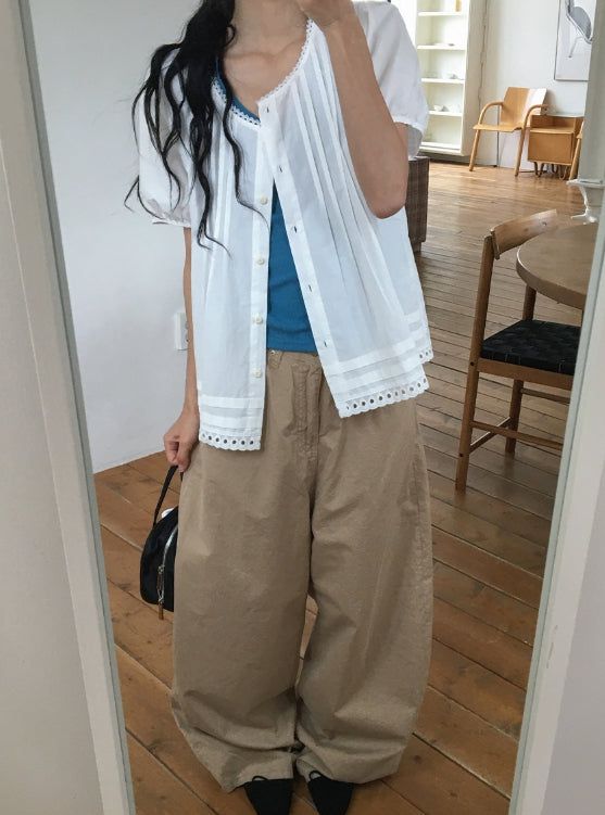 Orda Summer Cotton Wide Pants