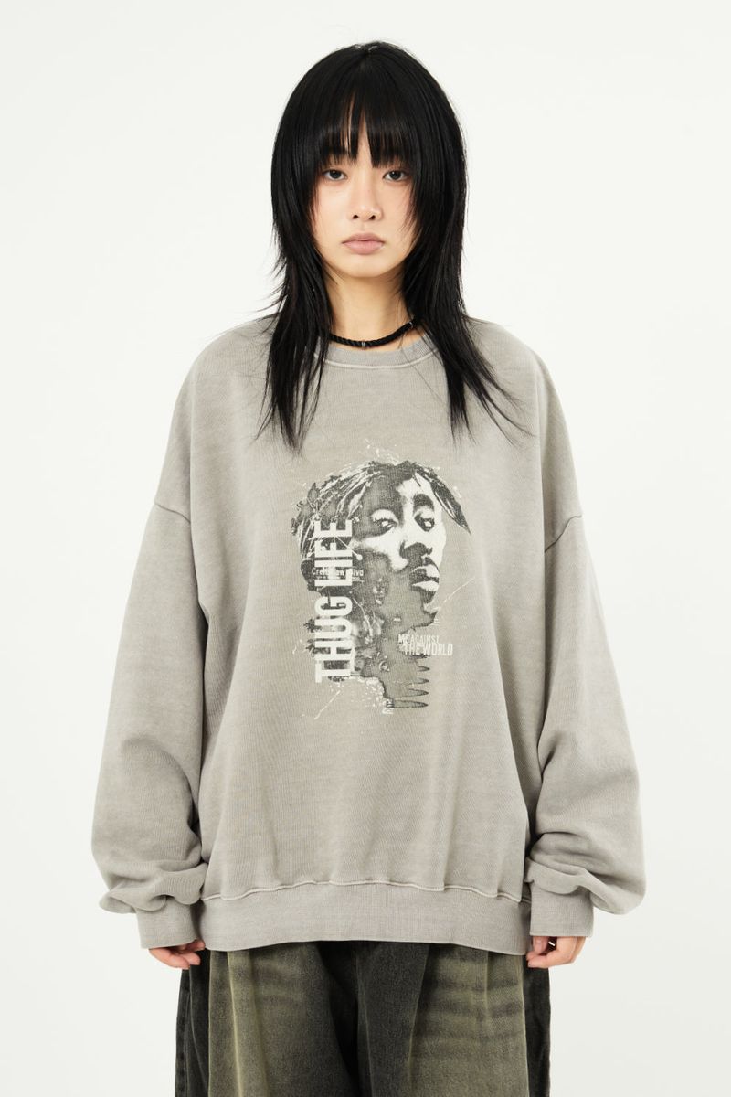 Raucohouse（ラウコハウス）の「Life digital printing pigment sweatshirt（Tops）」