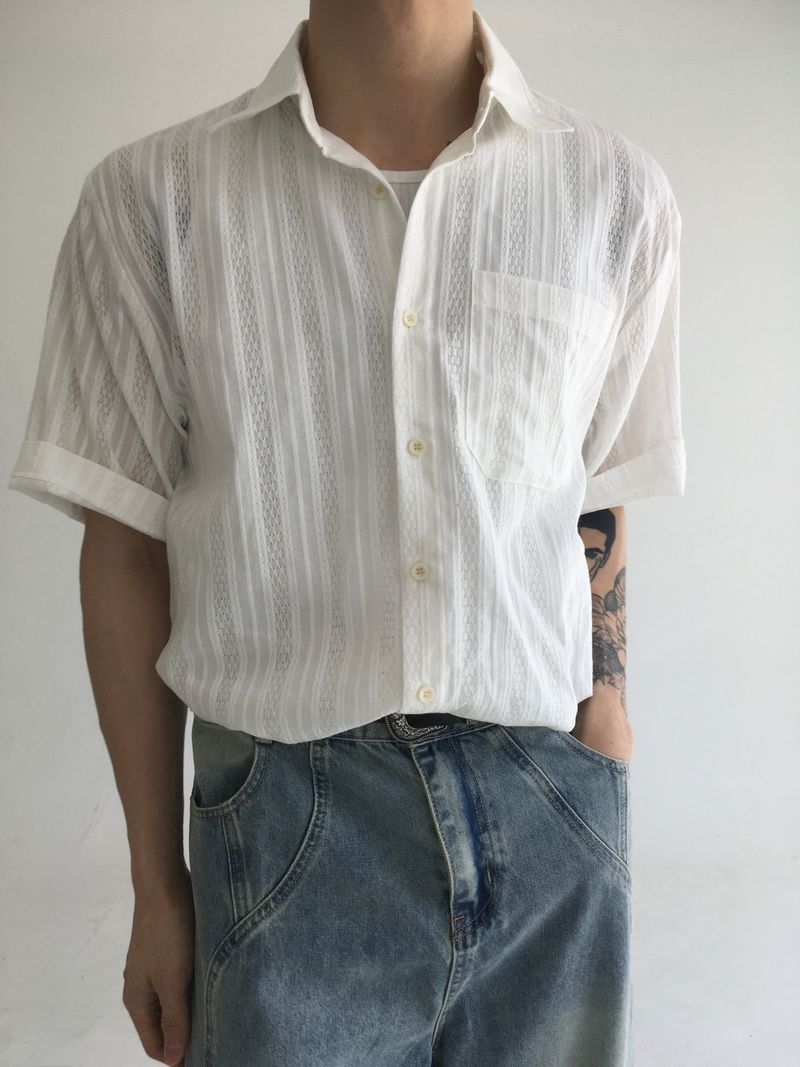 det short sleeve shirt(2colors)