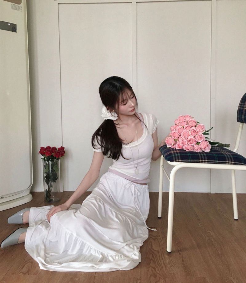 cloudemotion（クラウドエモーション）の「natrang plain cancan long sk（Skirts）」