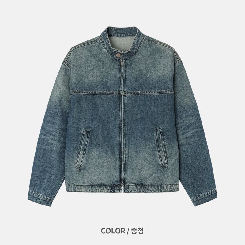 Anti Biker Denim Jacket (3color)