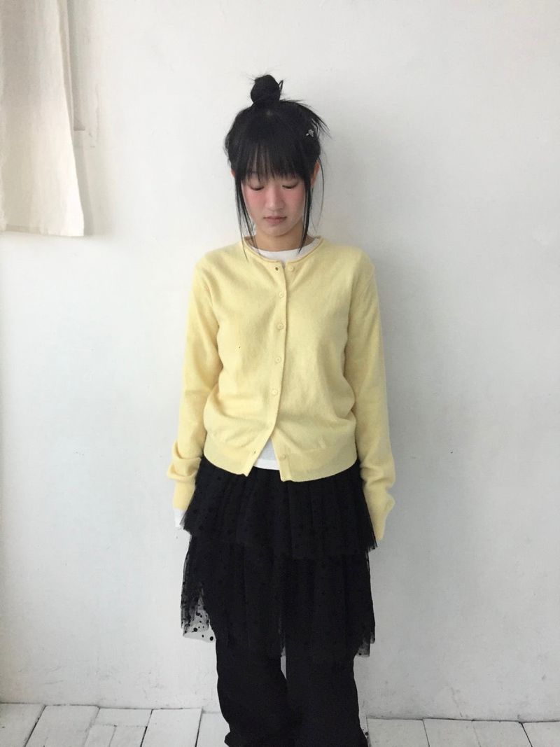 クローネックカラーカーディガン