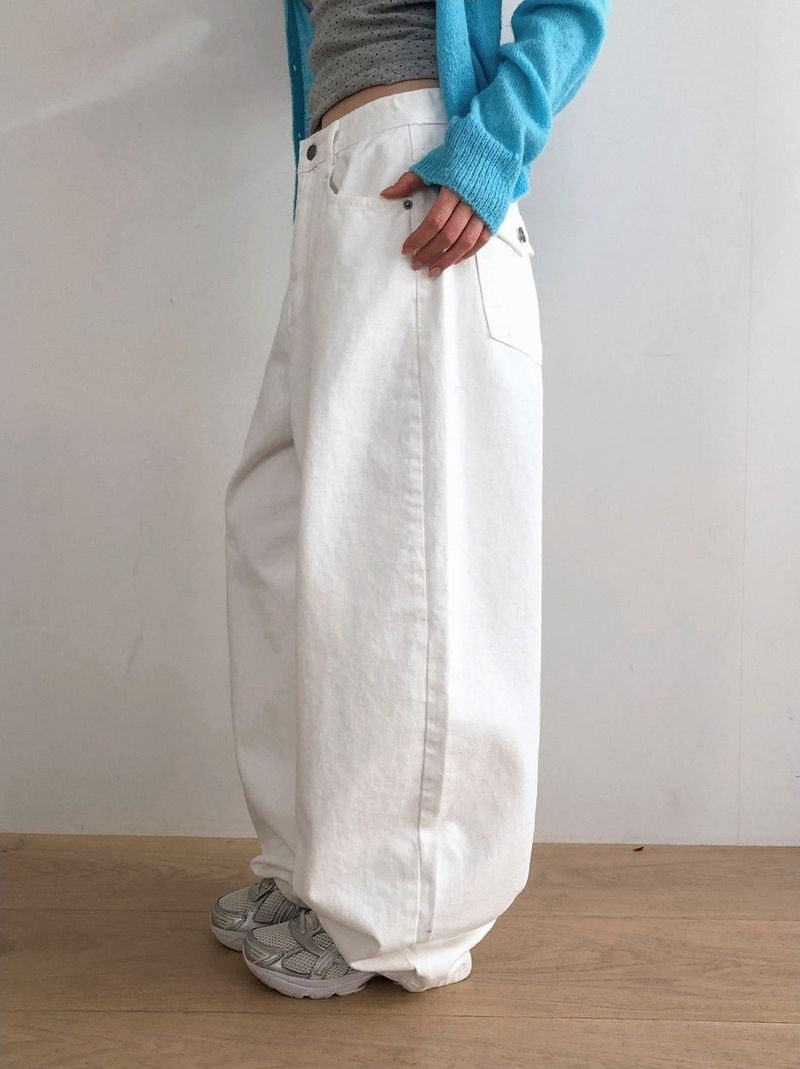 Back Flap Pocket Balloon Wide Pants (7color)