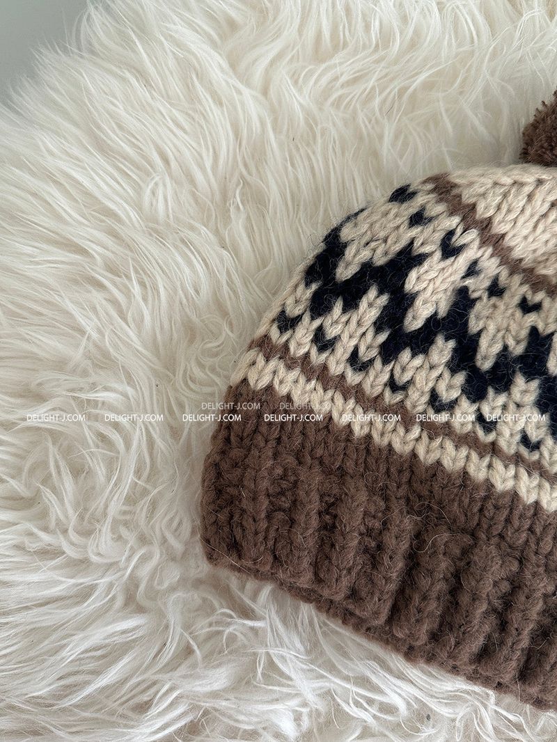 a snowflake beanie