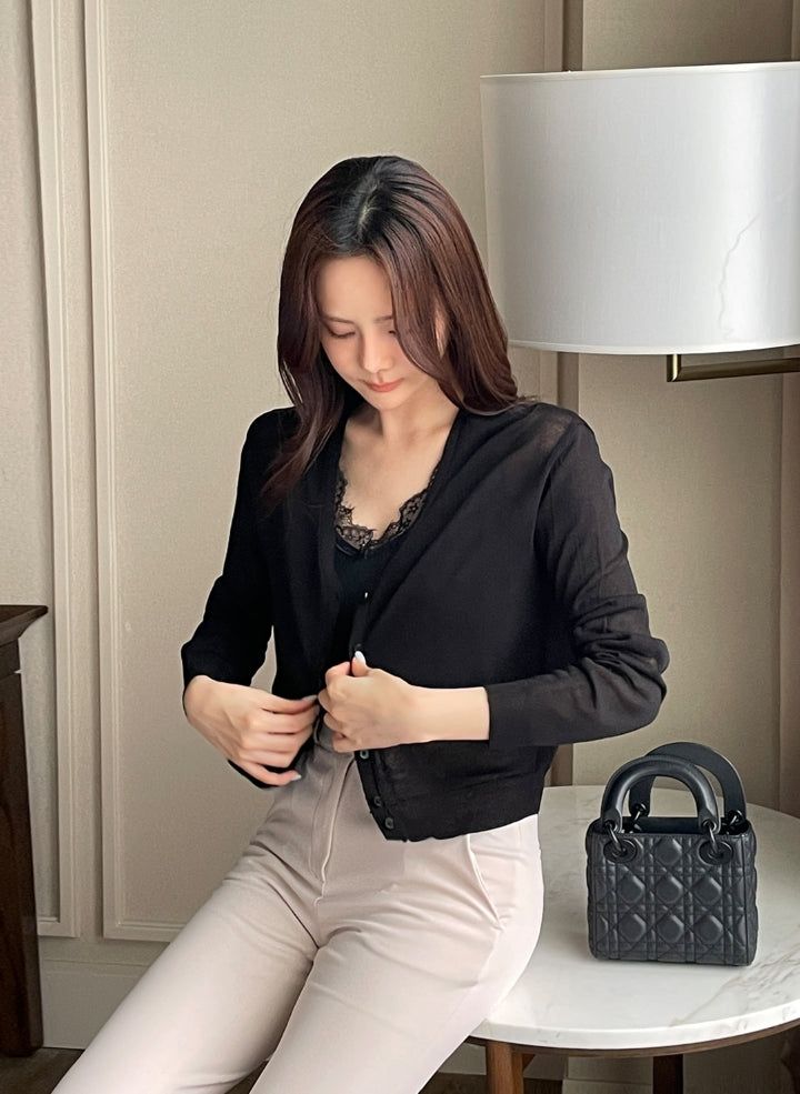 iam mari（アイアム マリ）の「Genin Basic V-neck Cardigan（Tops）」