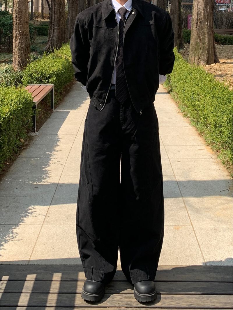 Mensfloor(メンズフロア)の「フトゥロ インサイズド リバース パンツ(パンツ)」