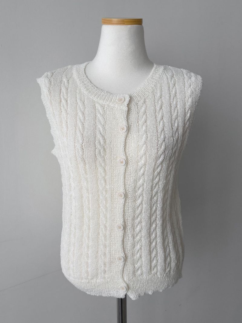 Oreo Cable Knit Vest