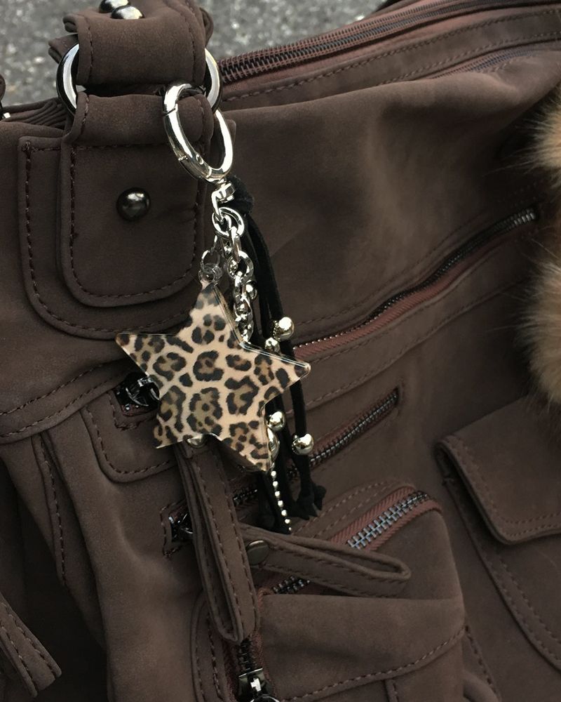 [MADE] LEOPARD STUD phone case_Brown