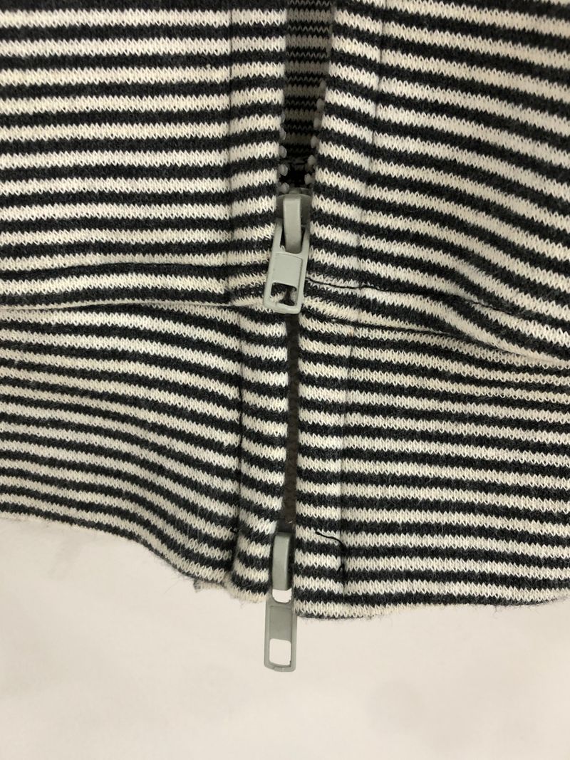 Heart Dot Stripe Hoodie Zip-up