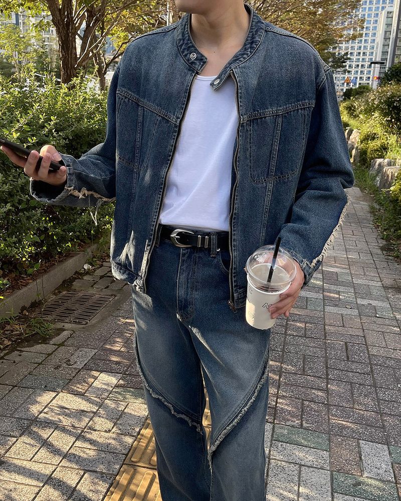 HD County Slit Denim Jacket