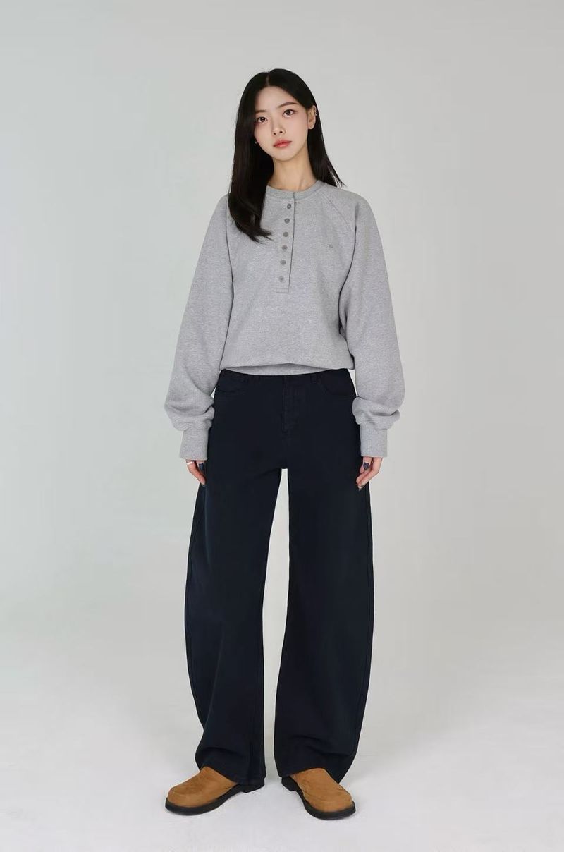 CLOUD NAPPING EVENING BLUE COLOR DING CURVED FIT DENIM code 26027