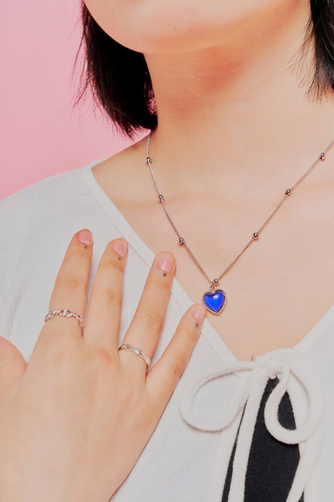 Temperature Change Heart Necklace
