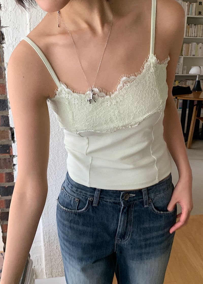 LACE LINE SLEEVELESS (4color)