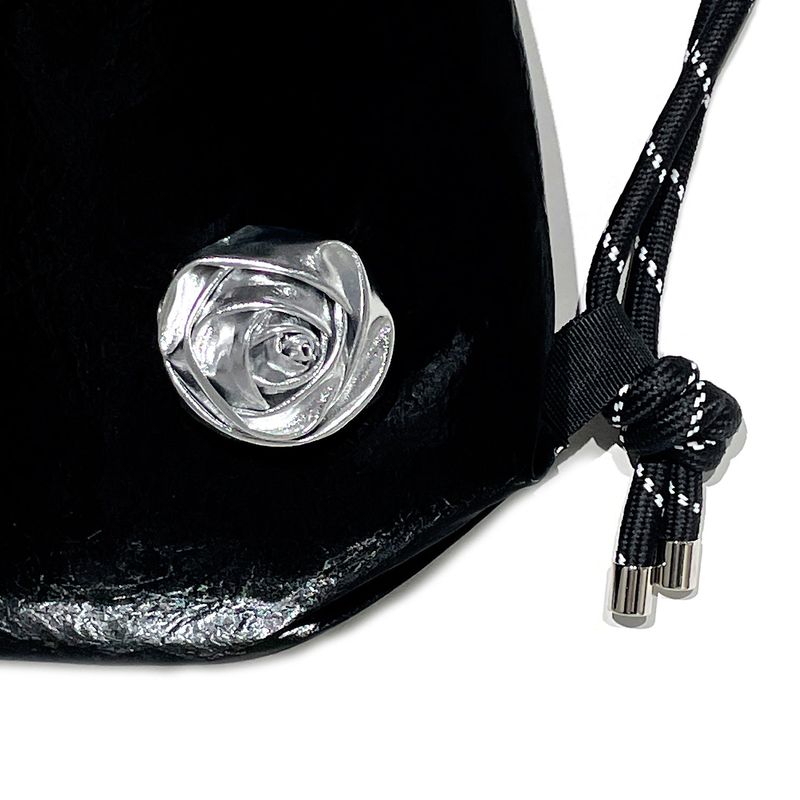 Silver Rose Gym Sack [Black]