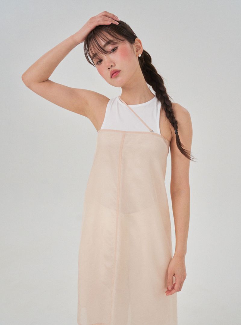 Multi layered dress (peach)
