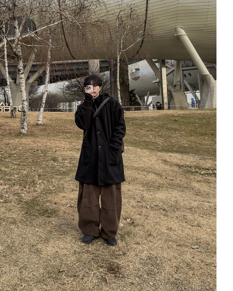 Koven Wool Hooded Coat
