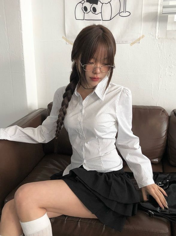 Linne Slim Striped Daily Shirt