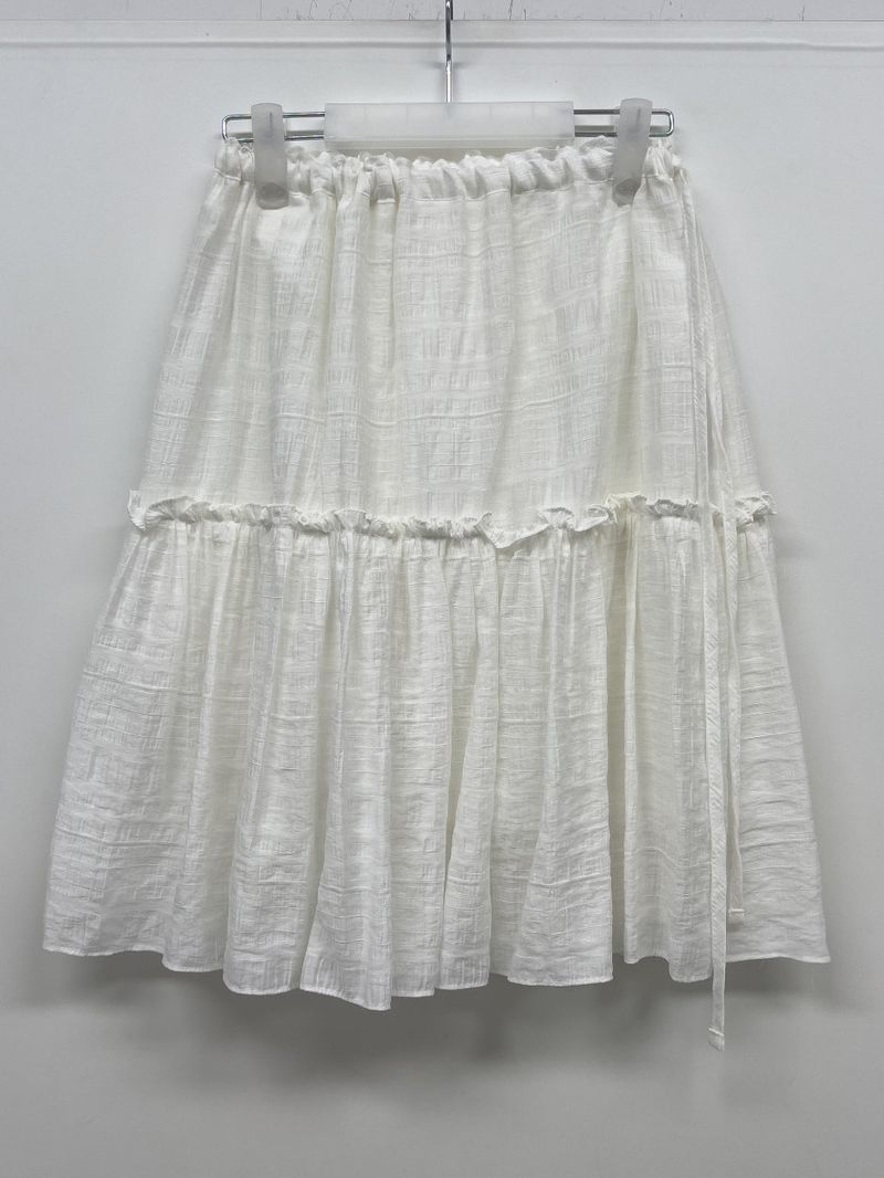 Shiny Flare Midi Skirt