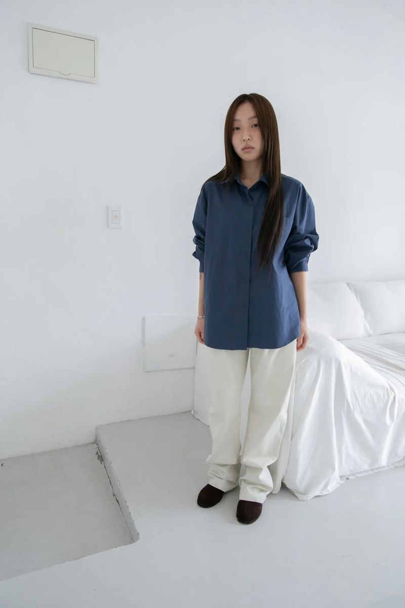 regular bisou cotton pants(2colors)