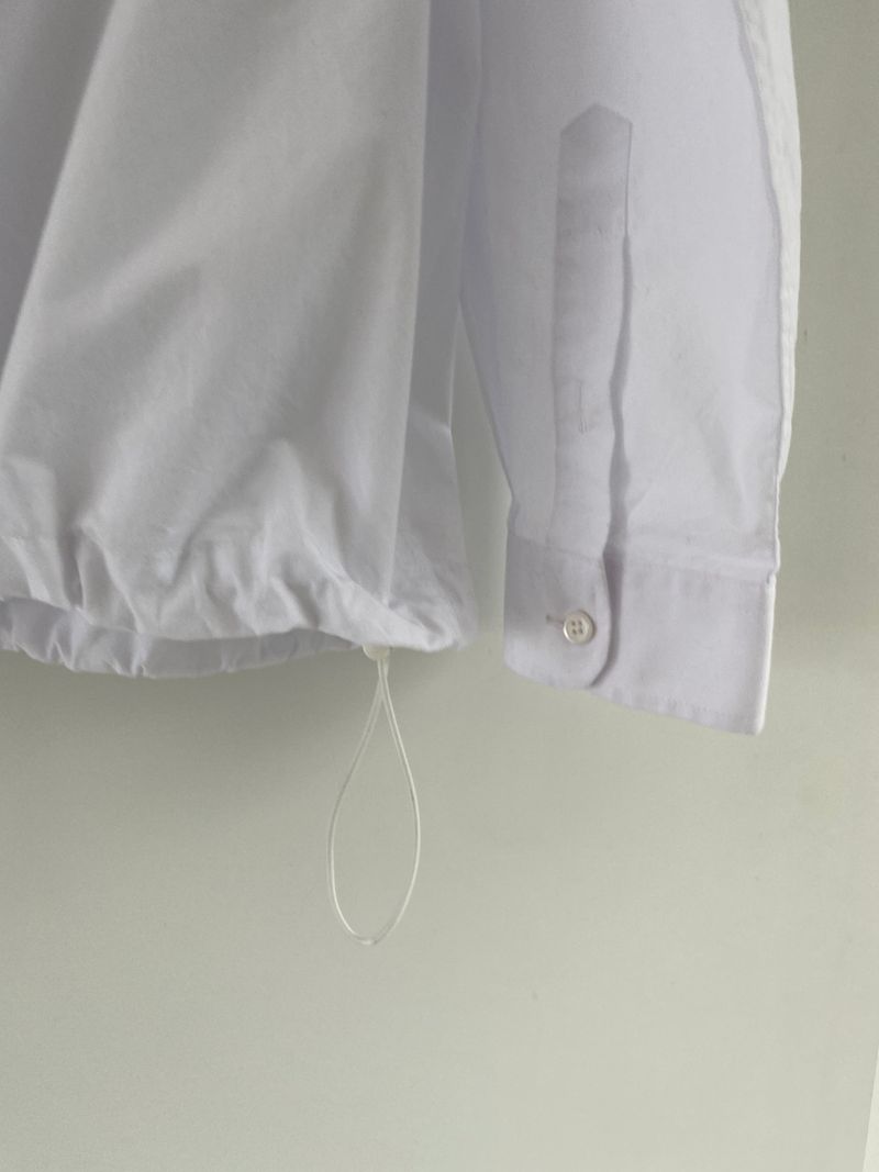 Cotton string long sleeve shirt
