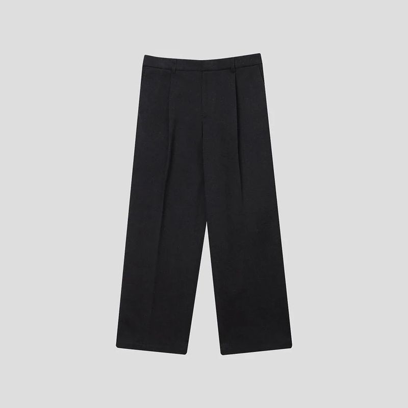 ASCLO Wool Herringbone Retro Jacket & Pants (Charcoal)