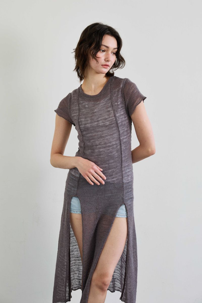 WITTY KNIT ONE-PIECE / MOCHA
