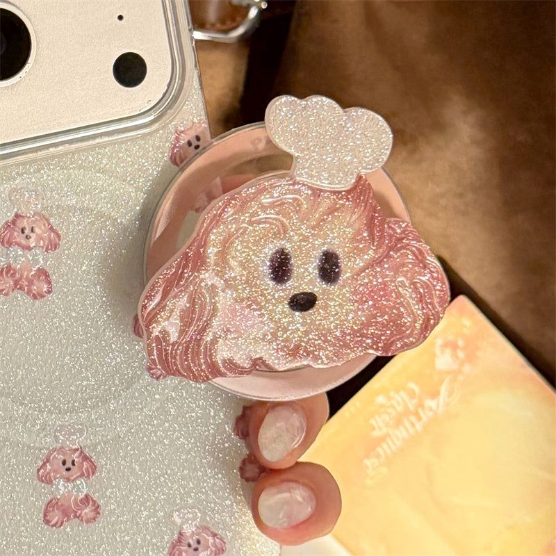 Bling Bling Glitter Chef Puppy Talk iPhone Case